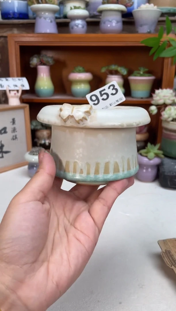 瓷片953知木小芳花盆