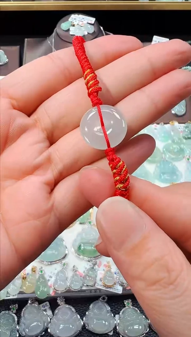 【闪购商品】翡翠手绳未镶嵌平安扣吊坠