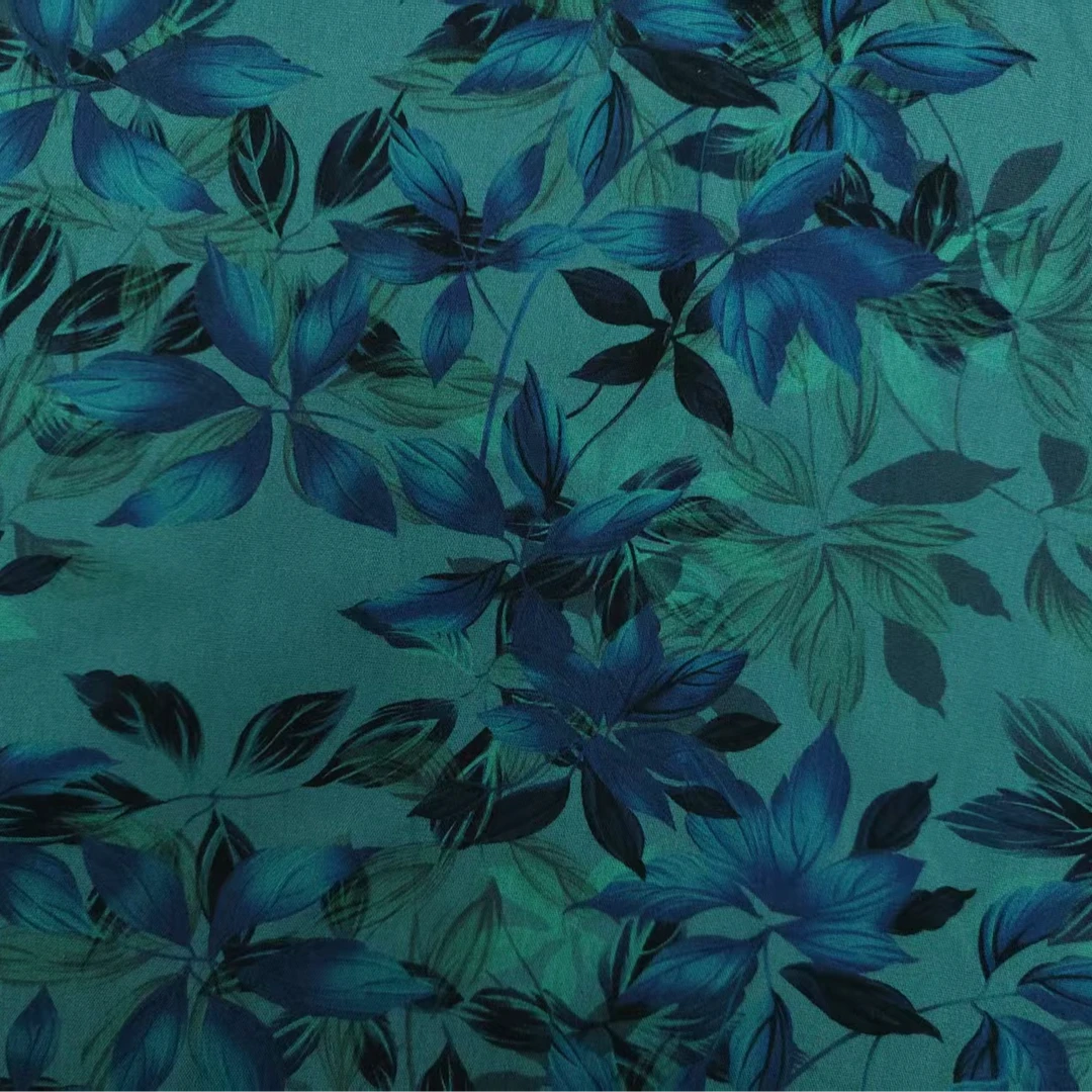 雕印棉绸蓝田生玉面料（不支持七天无理由退换）