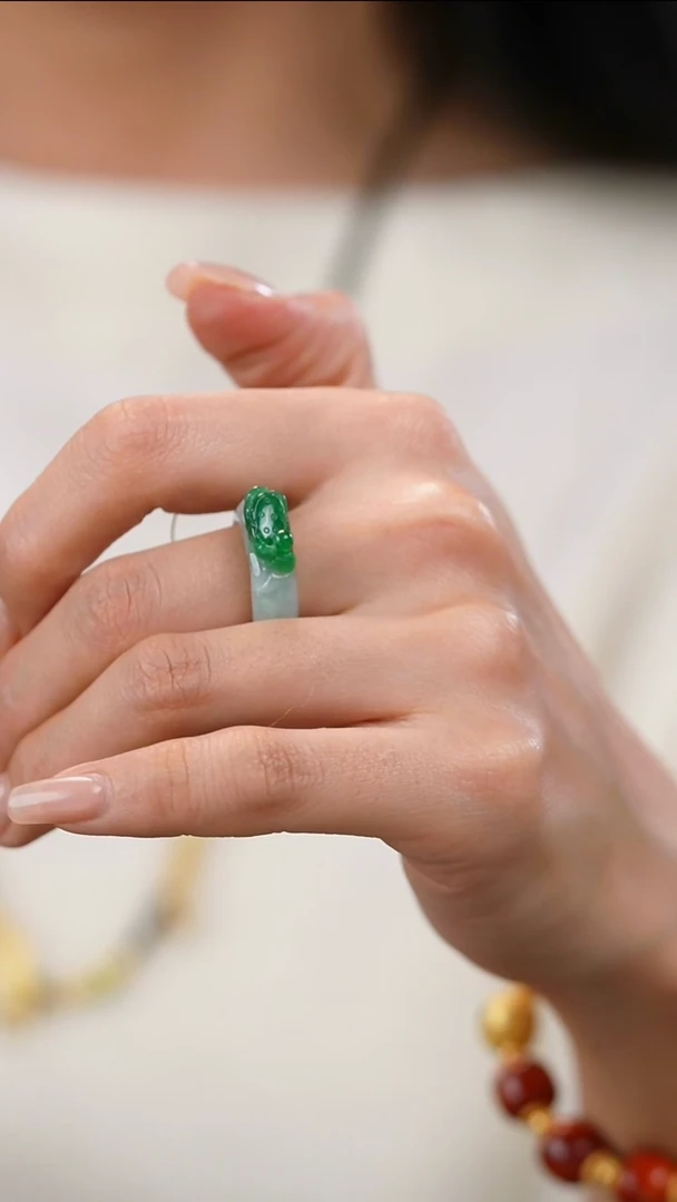 未镶嵌戒指翡翠戒指60