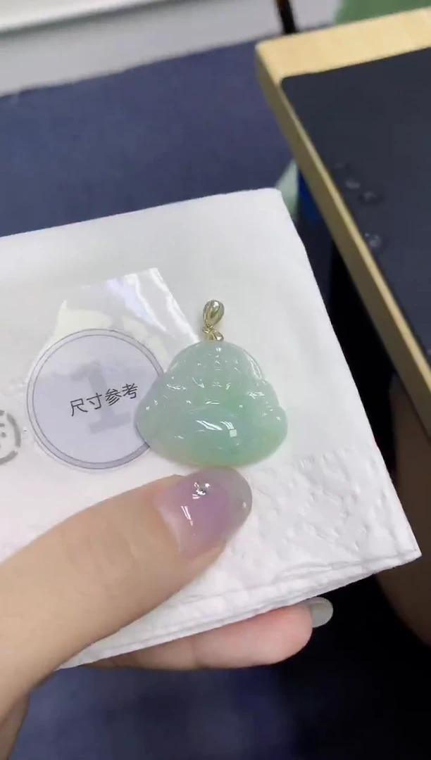 颈饰未镶嵌翡翠天然缅甸翡翠A货百元以上9元证书费自理