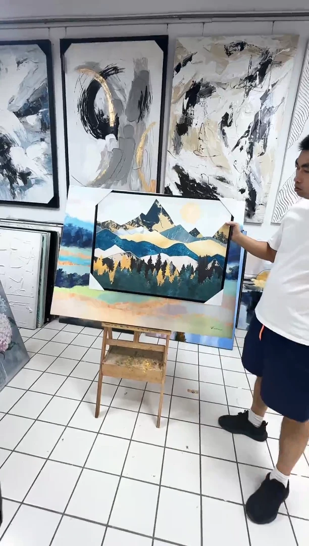 168现代艺术装饰画油画60cm*80cm
