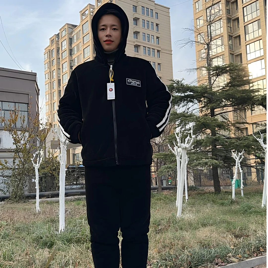 三层超厚【连帽款】男士雪尼尔加绒加厚保暖可外穿休闲家居服套装