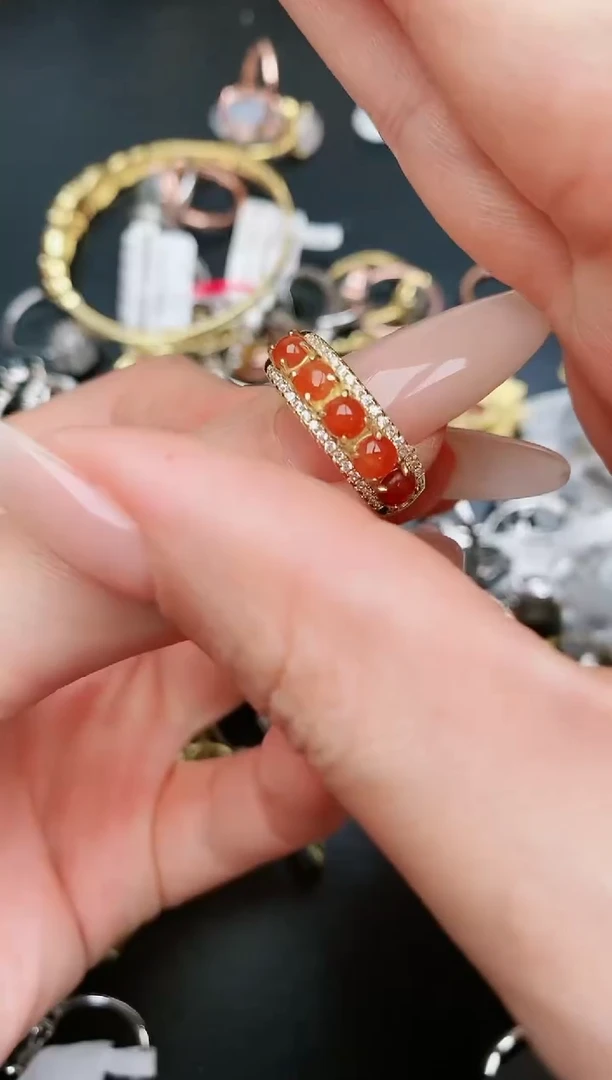 翡翠戒指银S925镶嵌.....