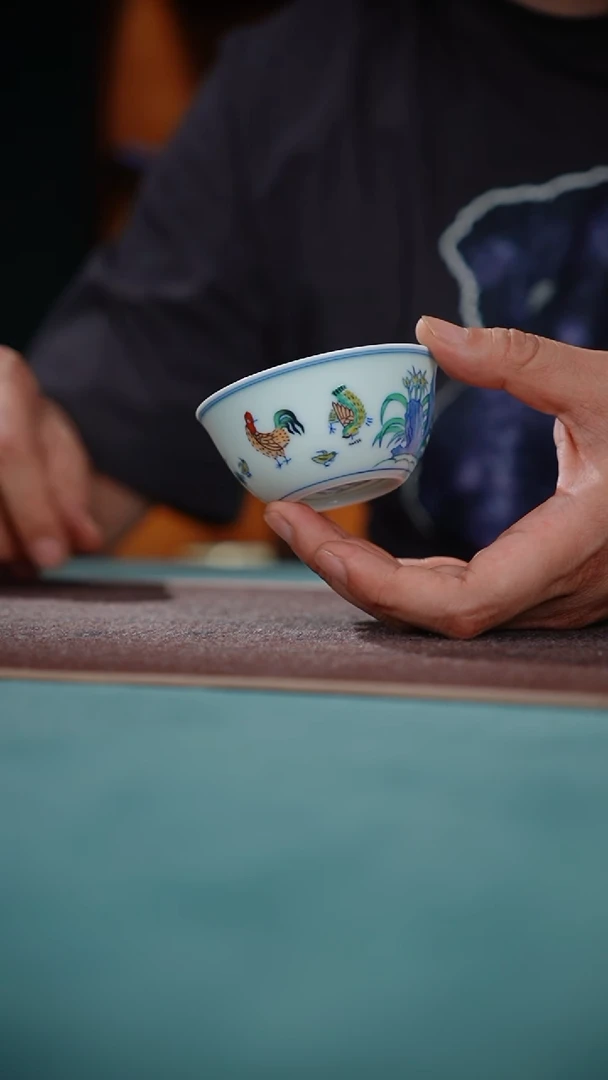 87-5成化斗彩鸡缸杯（怀古款）