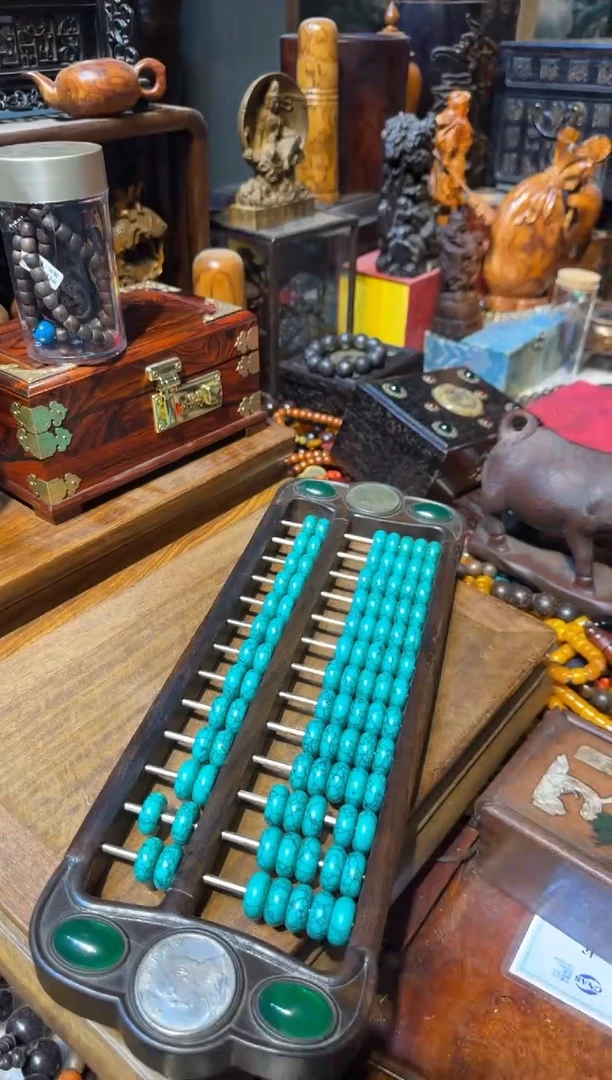 木算盘绿汉镶嵌