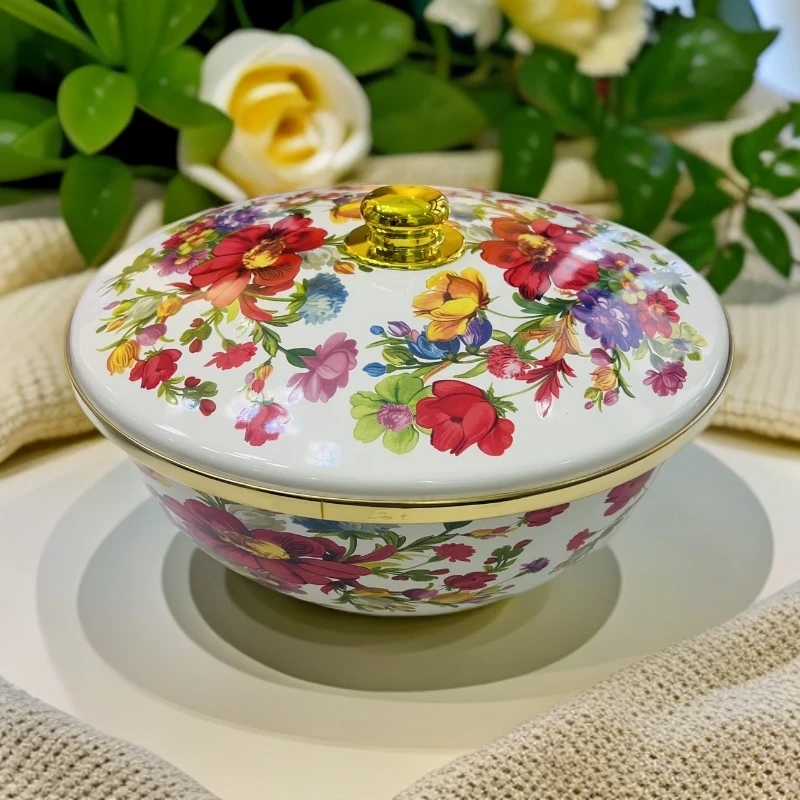 新疆包邮 【白缤纷带盖和面盆30公分】刻度盆家用好用