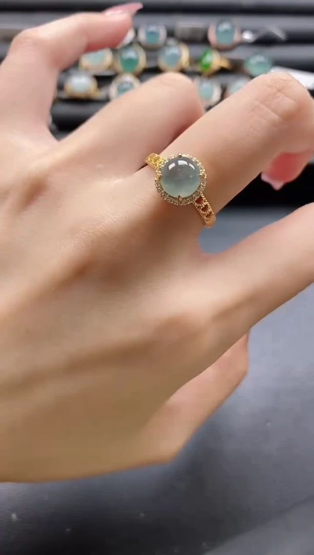 【闪购商品】翡翠戒指银S925镶嵌1111-