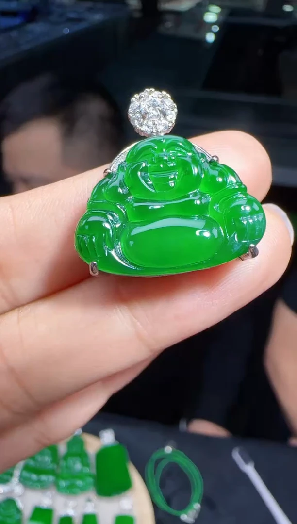未镶嵌定制翡翠翡翠吊坠14