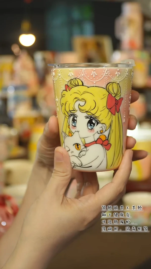 景德镇陶瓷手作杯&A674