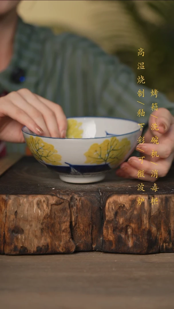 瓷片景德镇高温釉下彩可微波烤箱洗碗机
