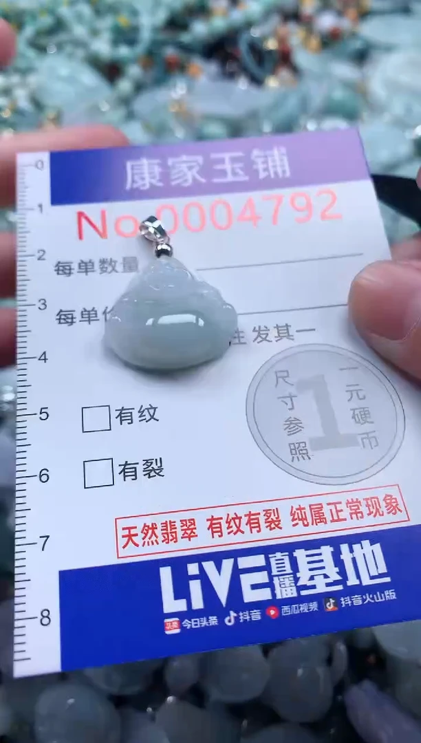 翡翠未镶嵌吊坠(不含链)多样性发其一4792