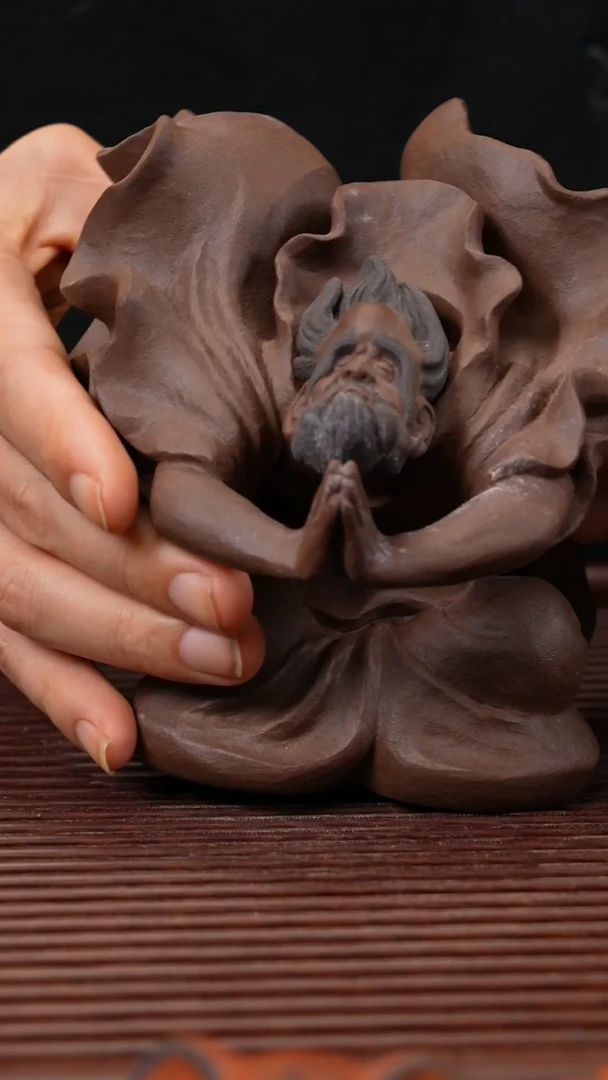 【闪购商品】紫砂茶宠飞天达摩