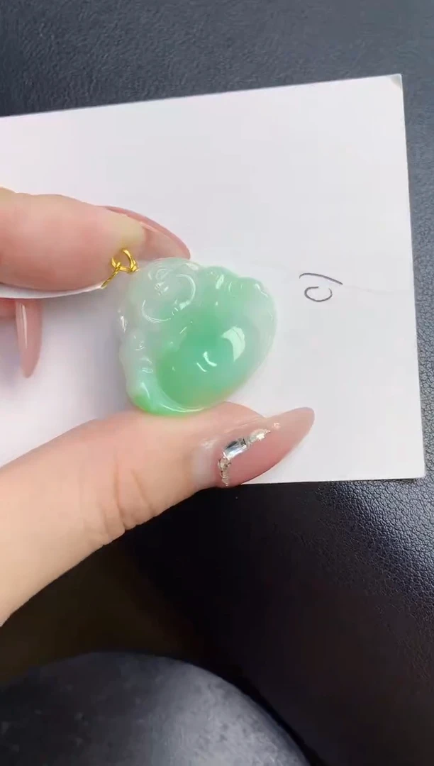 【闪购商品】翡翠颈饰18K金镶嵌000000000