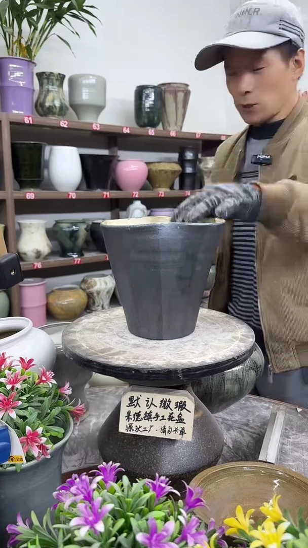 12-19-高17口20瑕-花盆