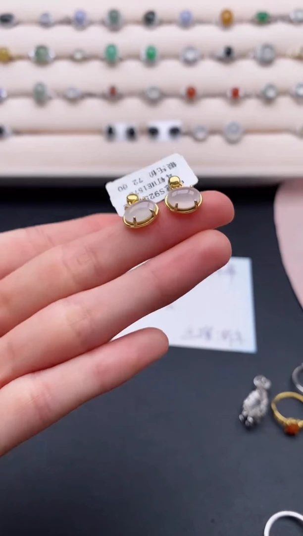 银S925镶嵌戒指翡翠1111111+6