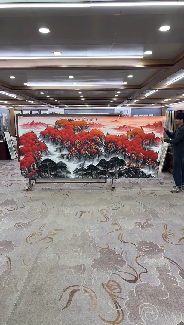 绘画Y-刘雪红-大丈二-山水画