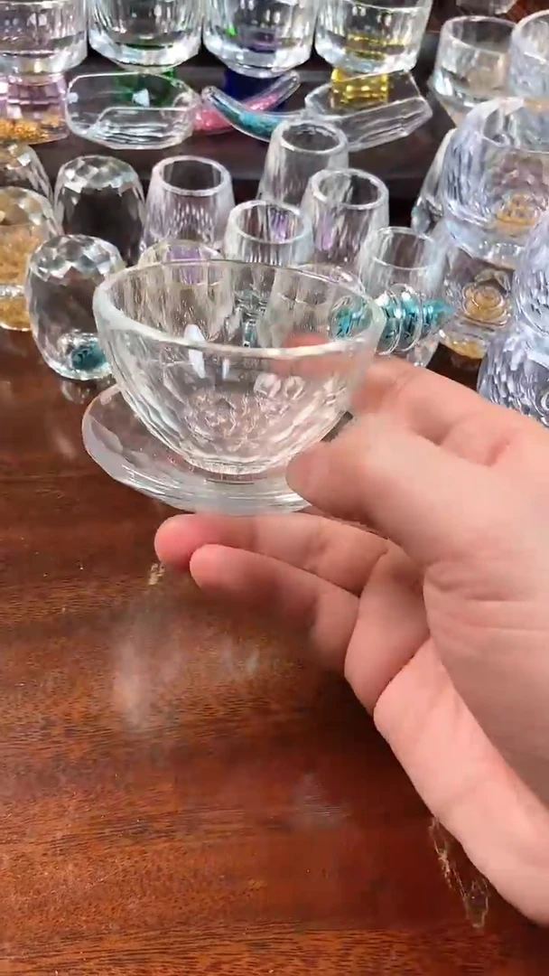 【闪购商品】玺宴新款水晶茶漏杯垫绿松石