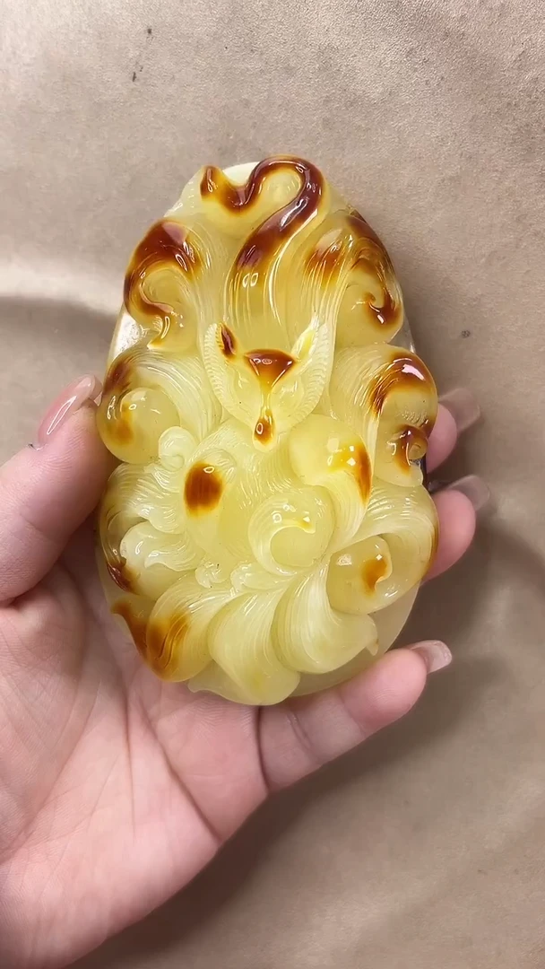 琥珀颈饰未镶嵌吊坠