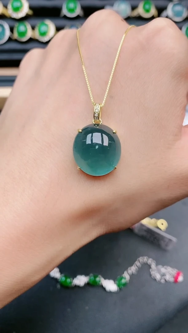翡翠戒指银S925镶嵌11111