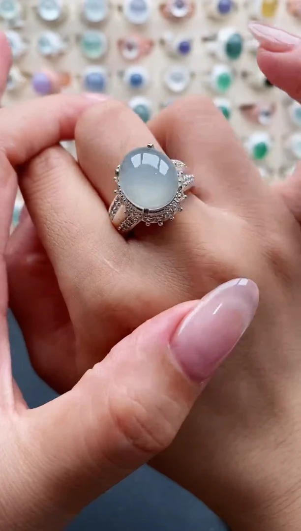 未镶嵌戒指翡翠天然缅甸翡翠A货111-10-9