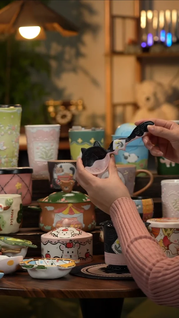 杯子瓷A209景德镇原创手工陶瓷