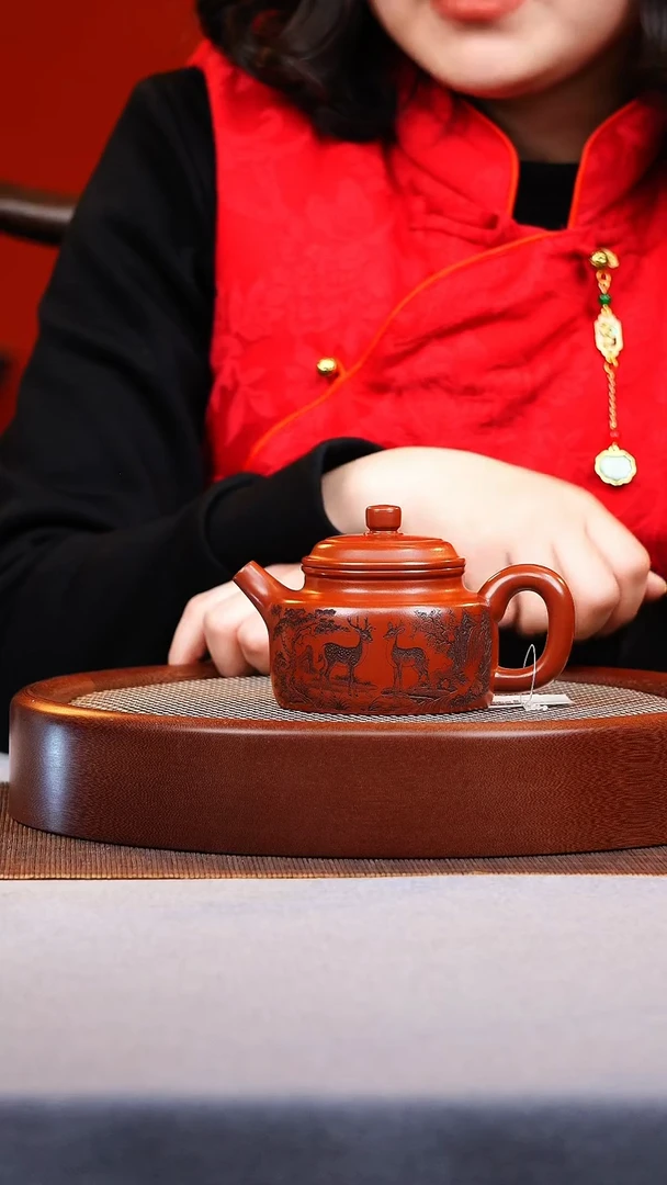 茶壶紫砂朱泥德钟 王芳