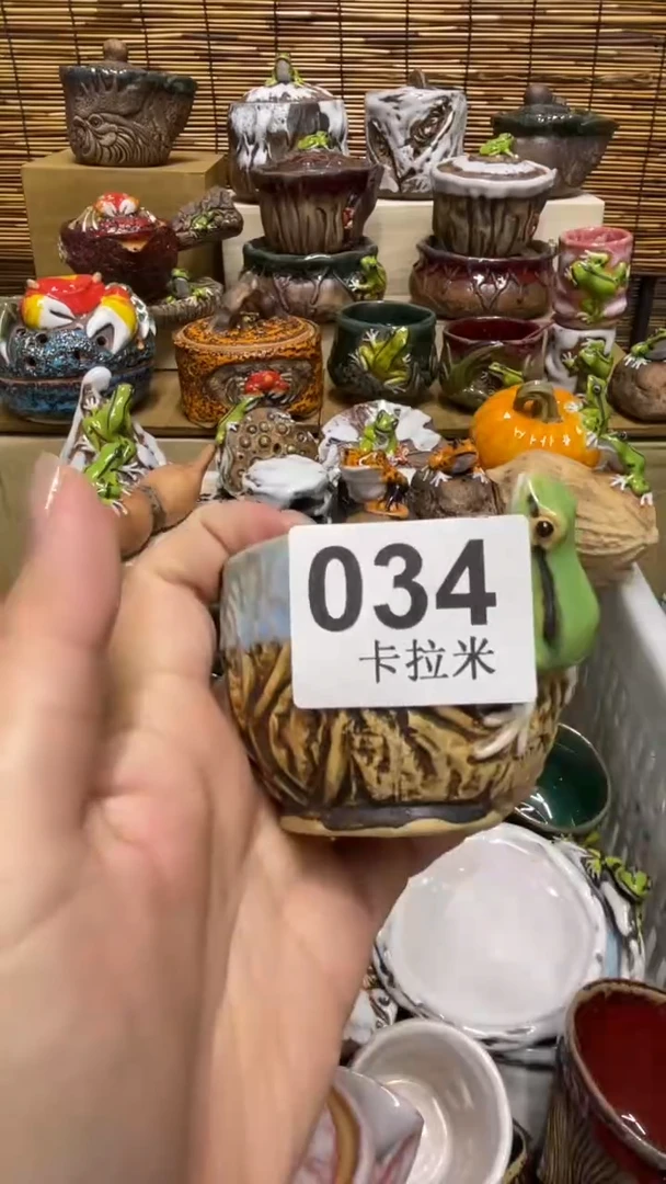 用****9034精美粗陶手工柴烧