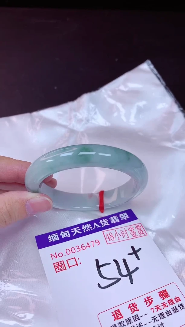未镶嵌手镯翡翠54（48小时鉴赏期 ）