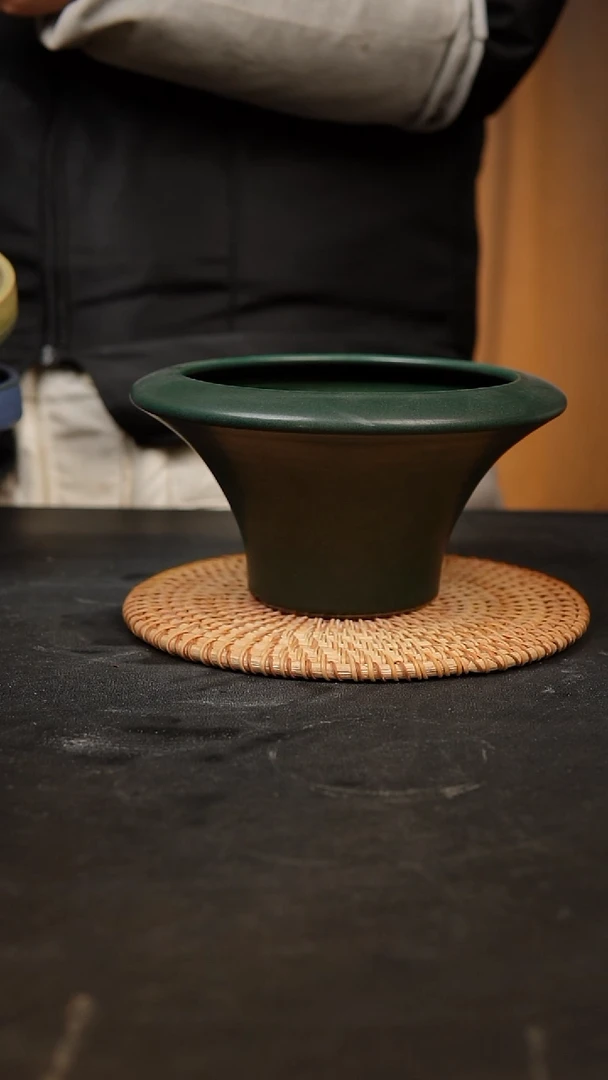 【闪购商品】瓷片泥泥手工花盆口14