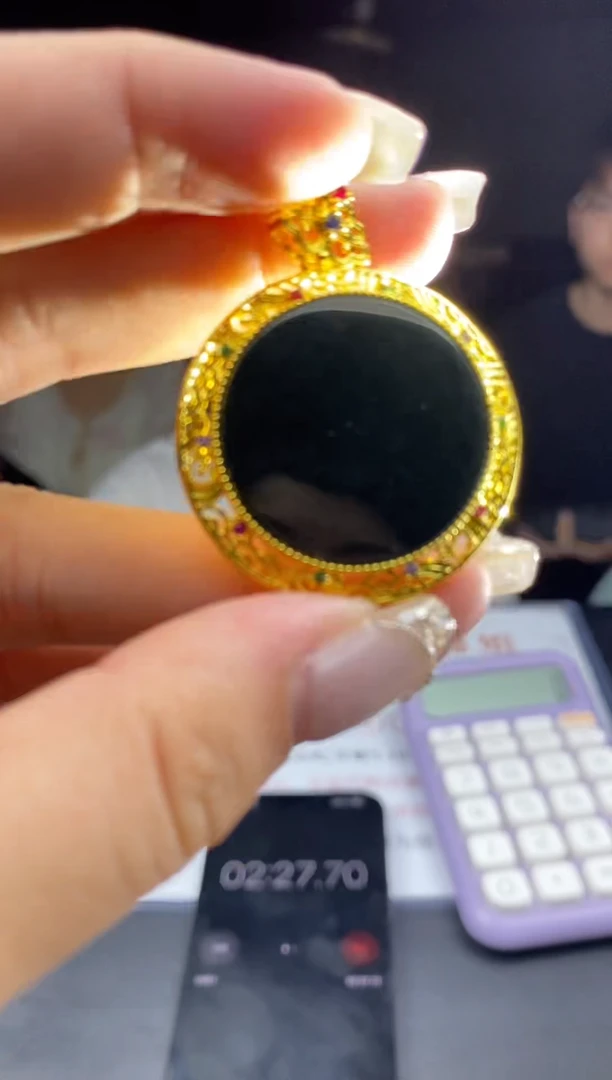 和田玉合金吊坠(不含链)多样性-吊坠-D9586