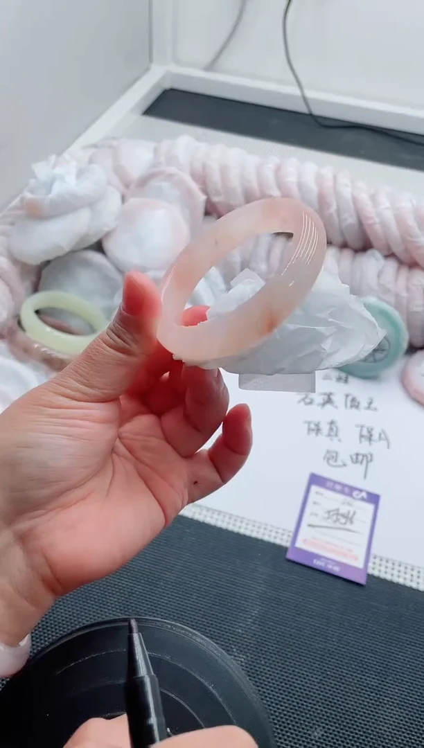 未镶嵌手镯石英质玉48-55-56