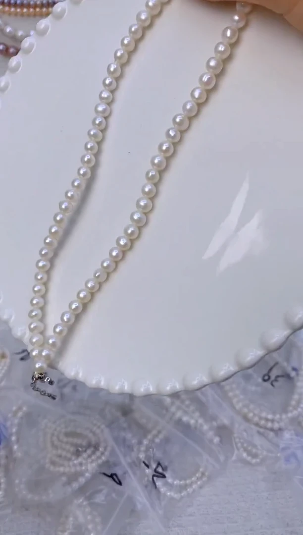 淡水珍珠未镶嵌颈饰61C