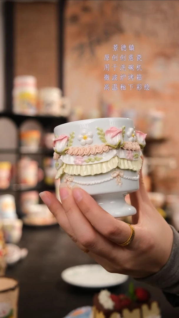 摆件陶旺的可以手工手绘设计师款陶瓷