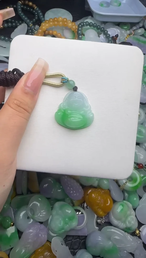 翡翠未镶嵌颈饰天然缅甸翡翠吊坠