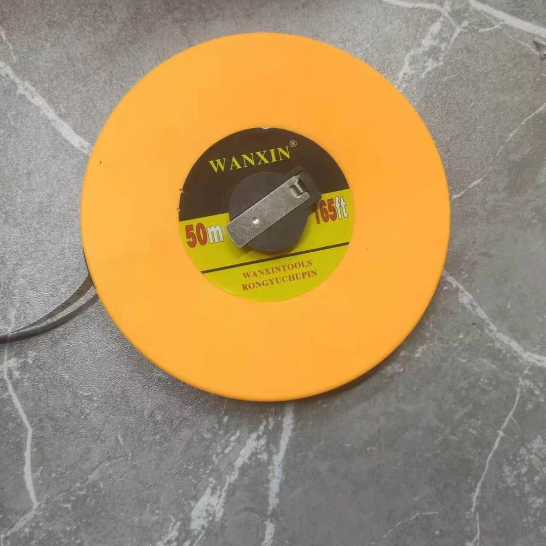 张张 黄色标准纤维皮尺50米