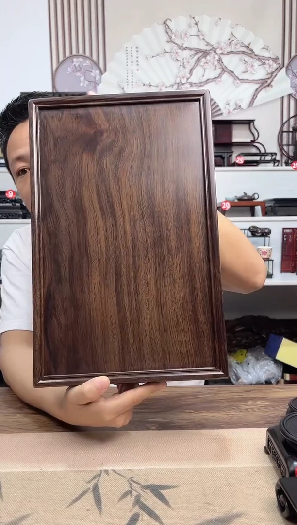 风车木（黑檀木）尺寸39.5*25.5*6