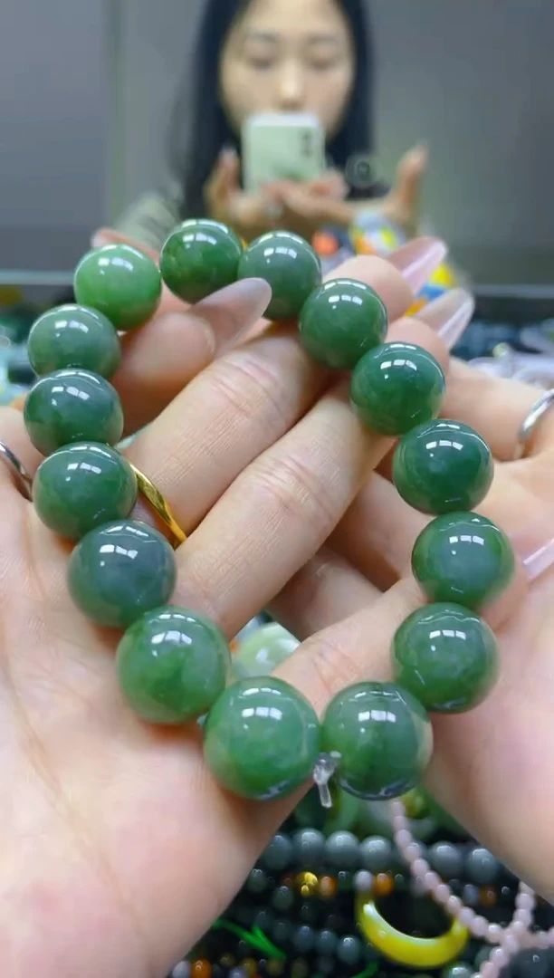 翡翠未镶嵌颈饰13MM/N/翡翠A货一图一物