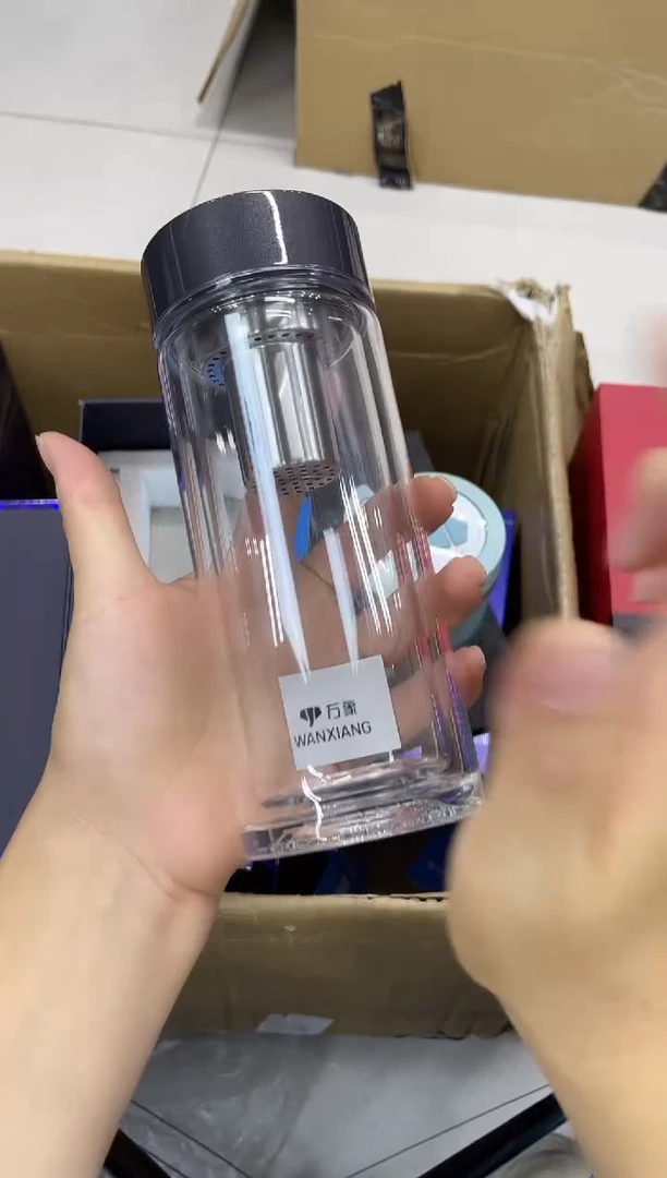 高硼硅玻璃无手柄款万象双层v148-315ml灰