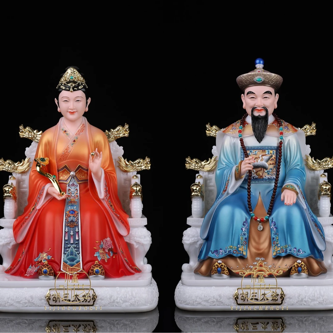 一槿诚艺中式汉白玉佛像四大家族黑老太胡三黄三常蟒太爷太奶摆件