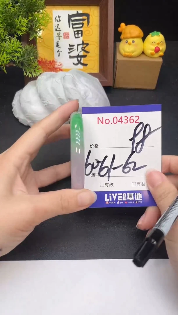 未镶嵌手镯翡翠4362