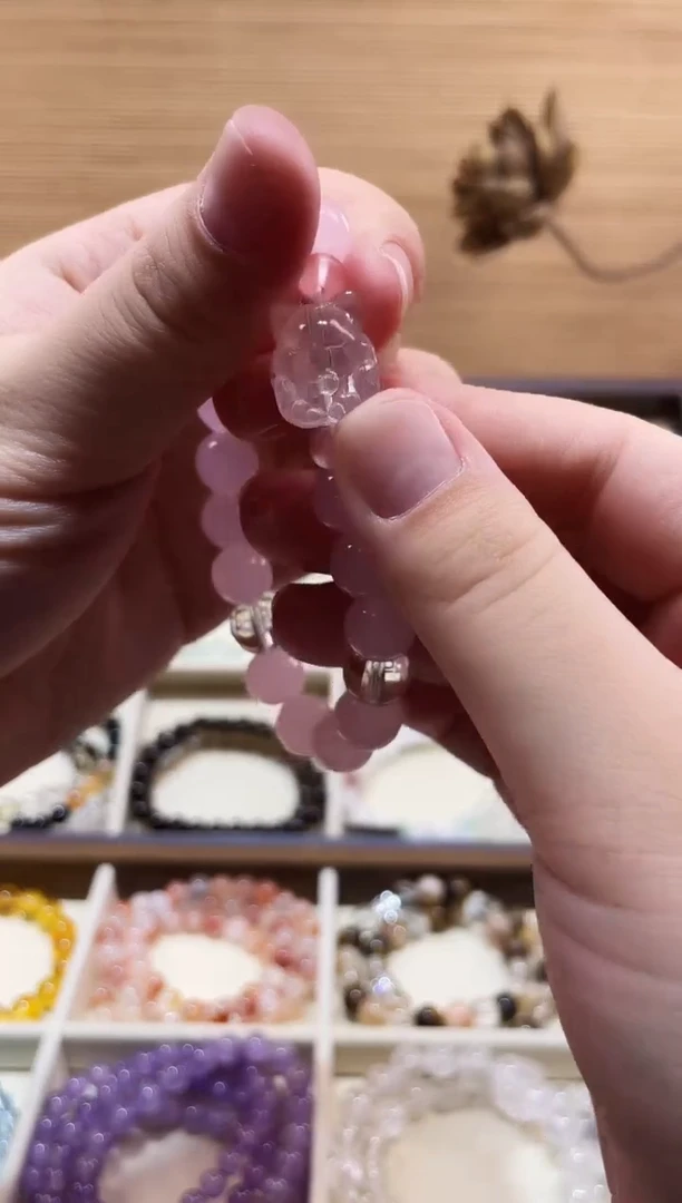 水晶手链未镶嵌天然水晶保真保天然