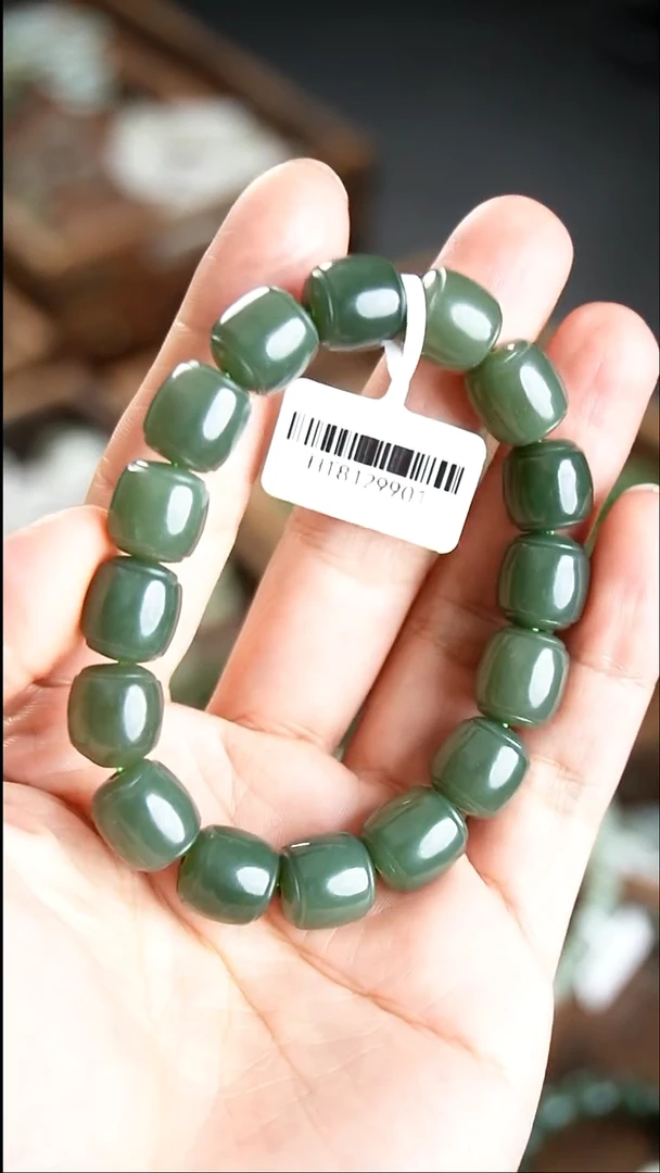 颈饰未镶嵌和田玉福**城手串002