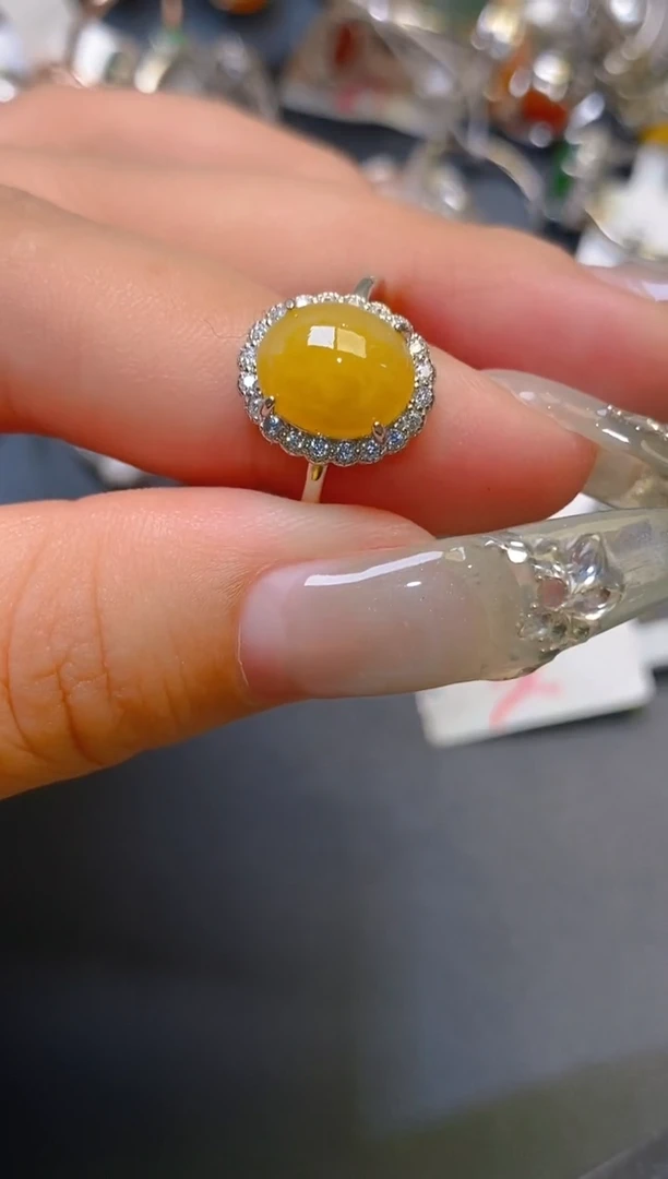 【闪购商品】翡翠耳饰银S925镶嵌天然A货翡翠1