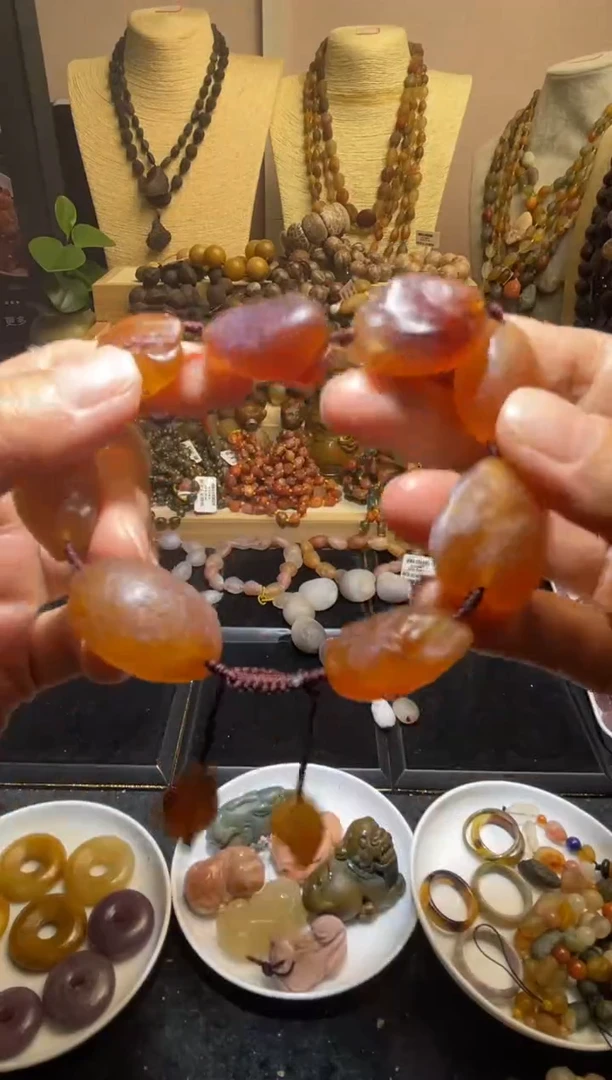 未镶嵌手链玛瑙/玉髓红果脯糖心玛瑙手链