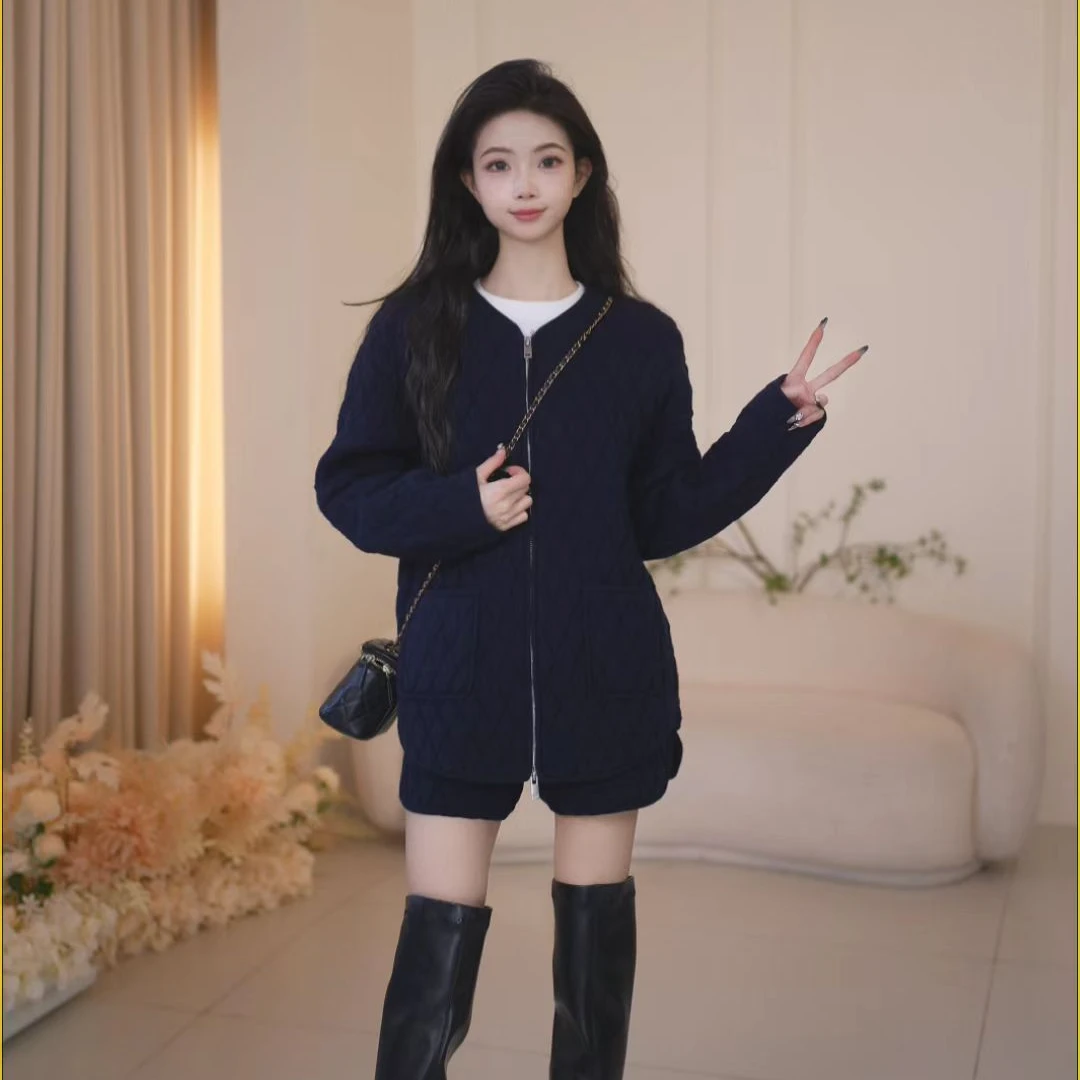 Basic House百家好黑色设计师气质百搭气质时尚套装B1385B5B8S2