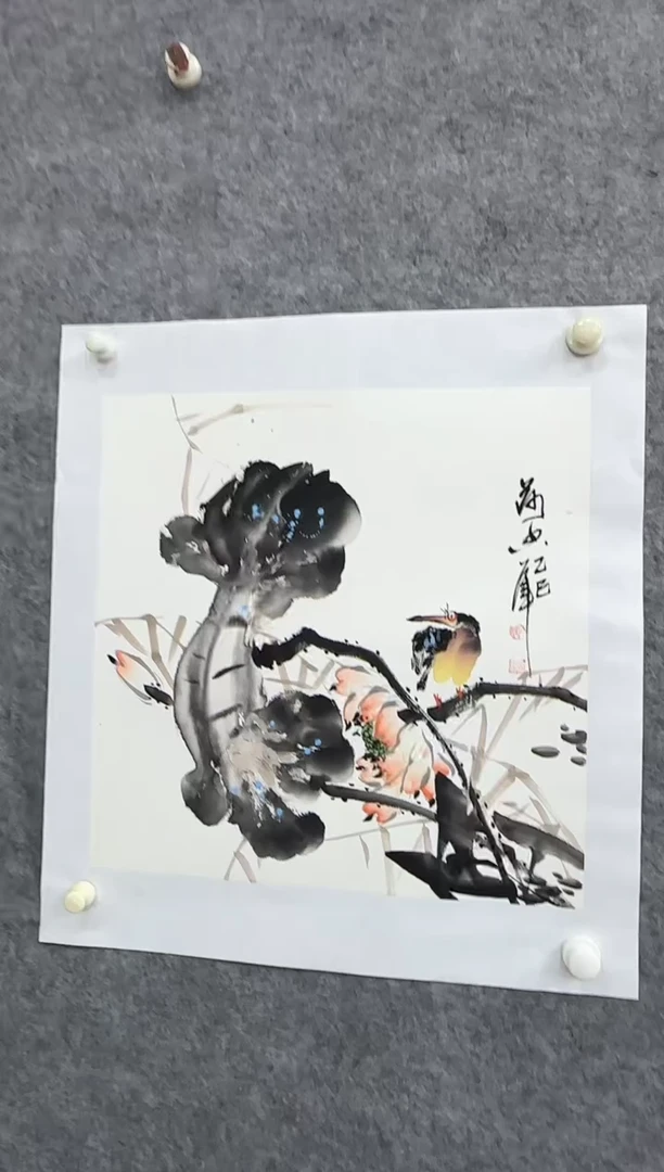 【闪购商品】纸本1花鸟画作品精品手绘