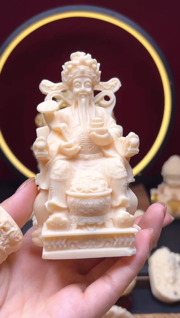 象牙果财神 摆件 象牙果