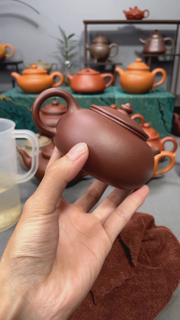 茶壶紫砂寒江 低槽清200