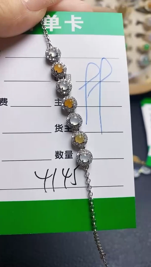 翡翠戒指银S925镶嵌4145